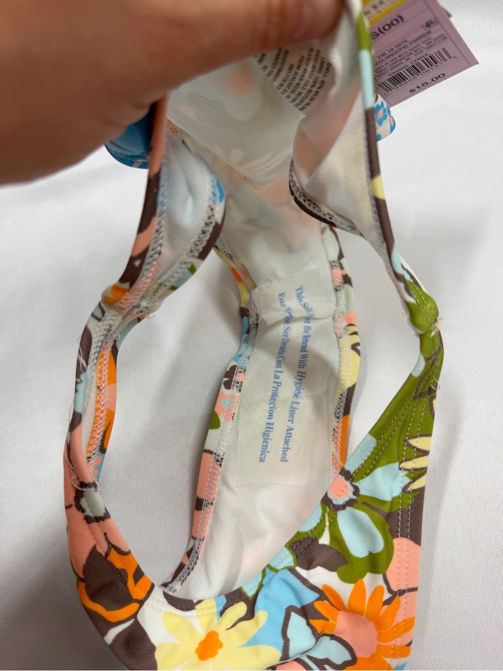 NWT Wild Fable | Super Cheeky Floral Swim Bottoms Multicolored Women's Size XXS - Picture 7 of 10